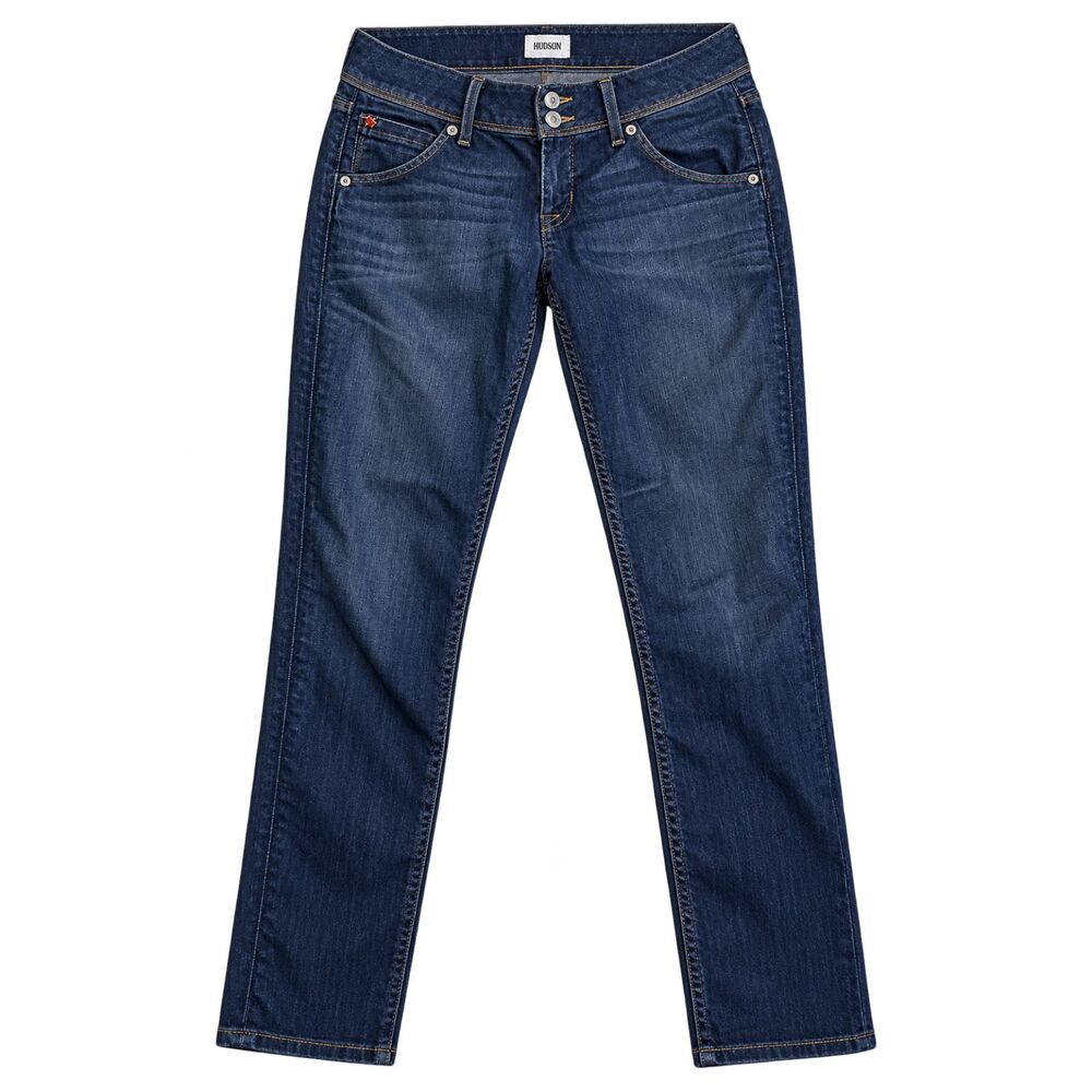 Hudson Jeans Crop Collin Dark Wash Flap Pocket Skinny Ankle Jeans Low Rise 26